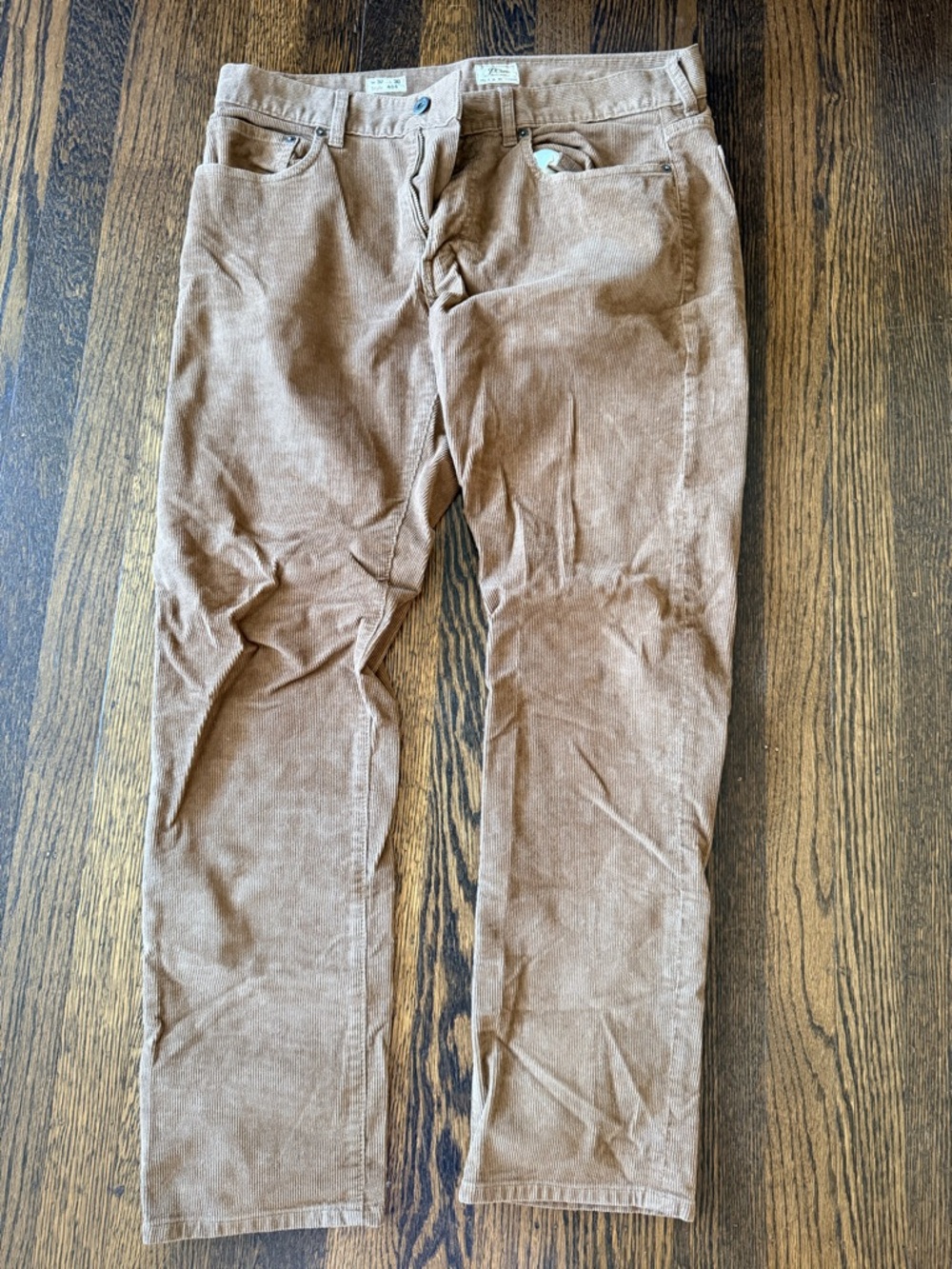 J. Crew Men's Corduroy Pants straight 484 in Light Brown 32 30
